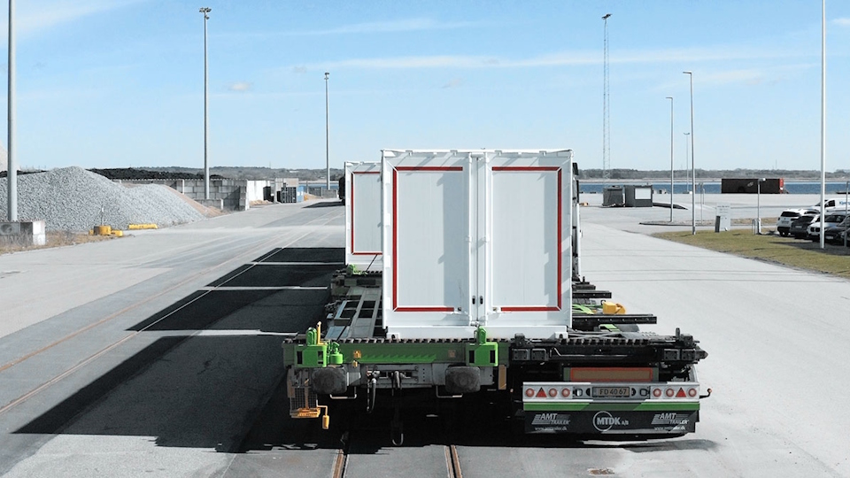 horyzontalny system przeładunku kontenerów