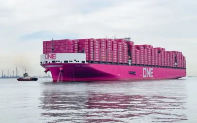 Kontenerowiec Ocean Network Express z nowym rekordem załadunku